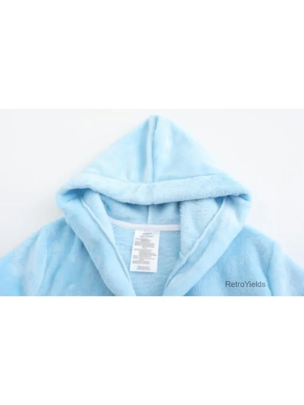 Girls Fleece Hooded Robe Soft Plush Bathrobe Kids 2-16